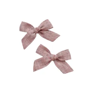Classic Knot Bow | Monarch Gray - Alligator Clip