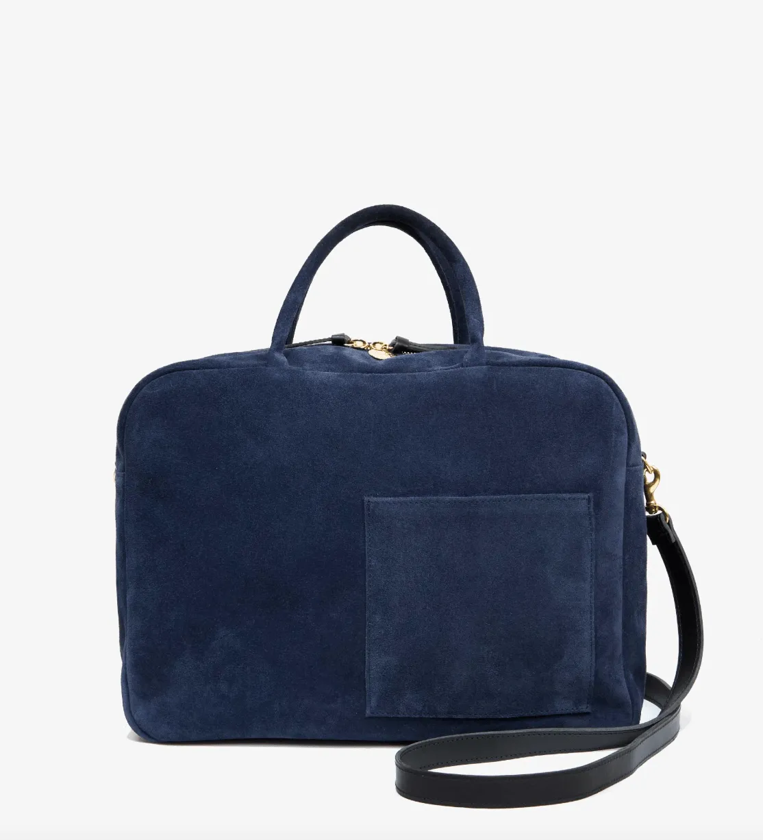 Claude Suede Leather Tote Shoulder Bag