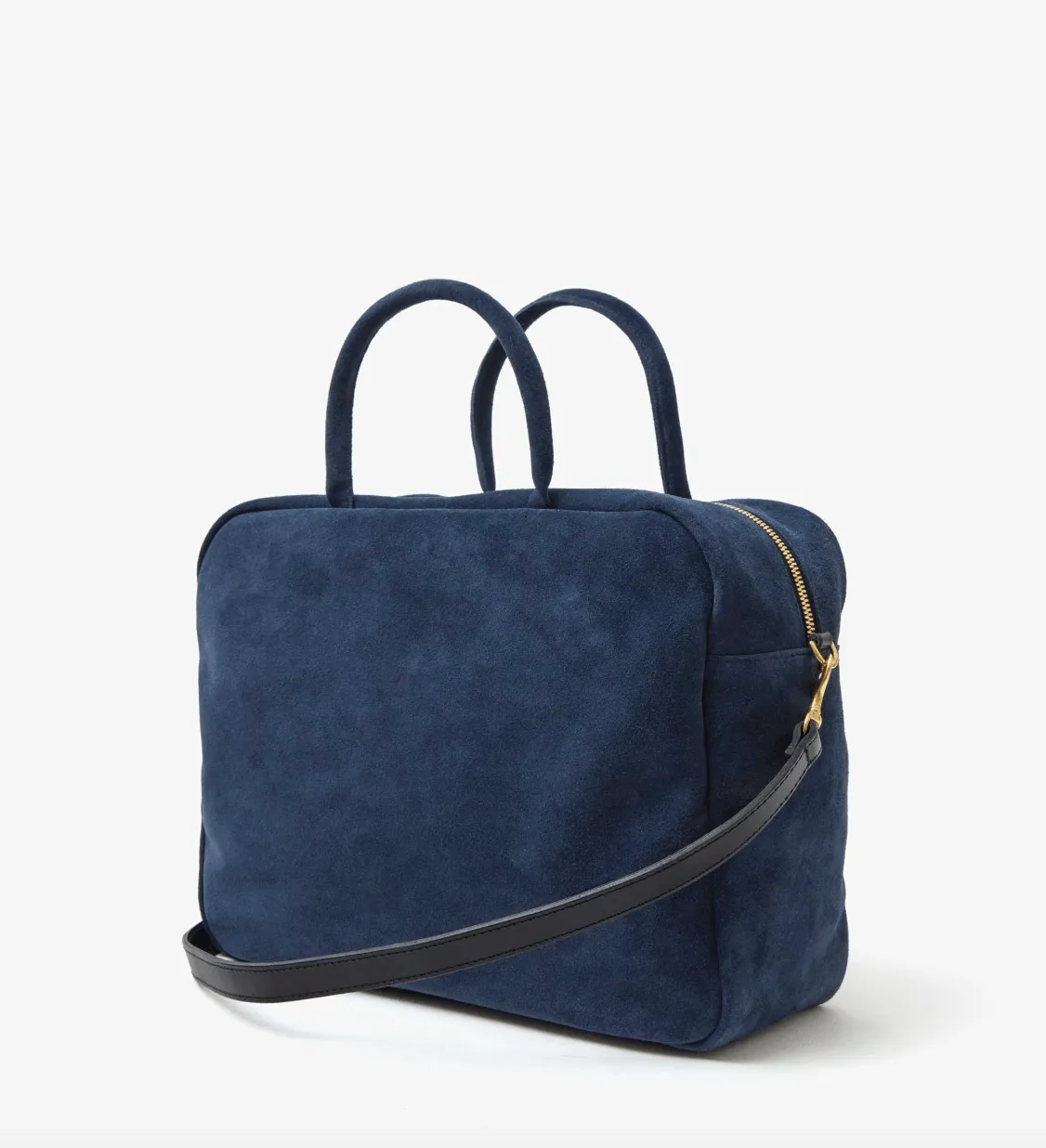 Claude Suede Leather Tote Shoulder Bag