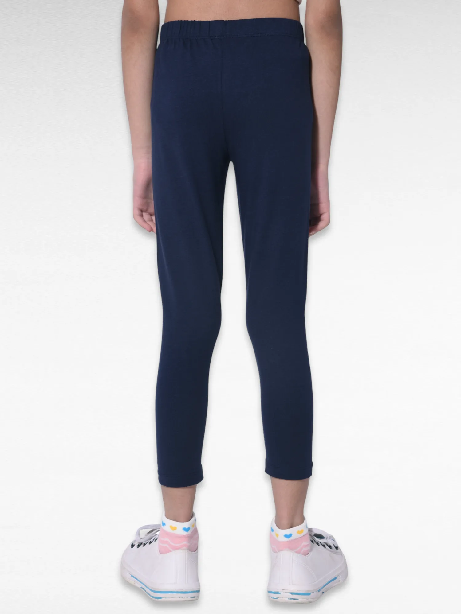 Daily Routine Girls Leggings - Navy | Ankle Length