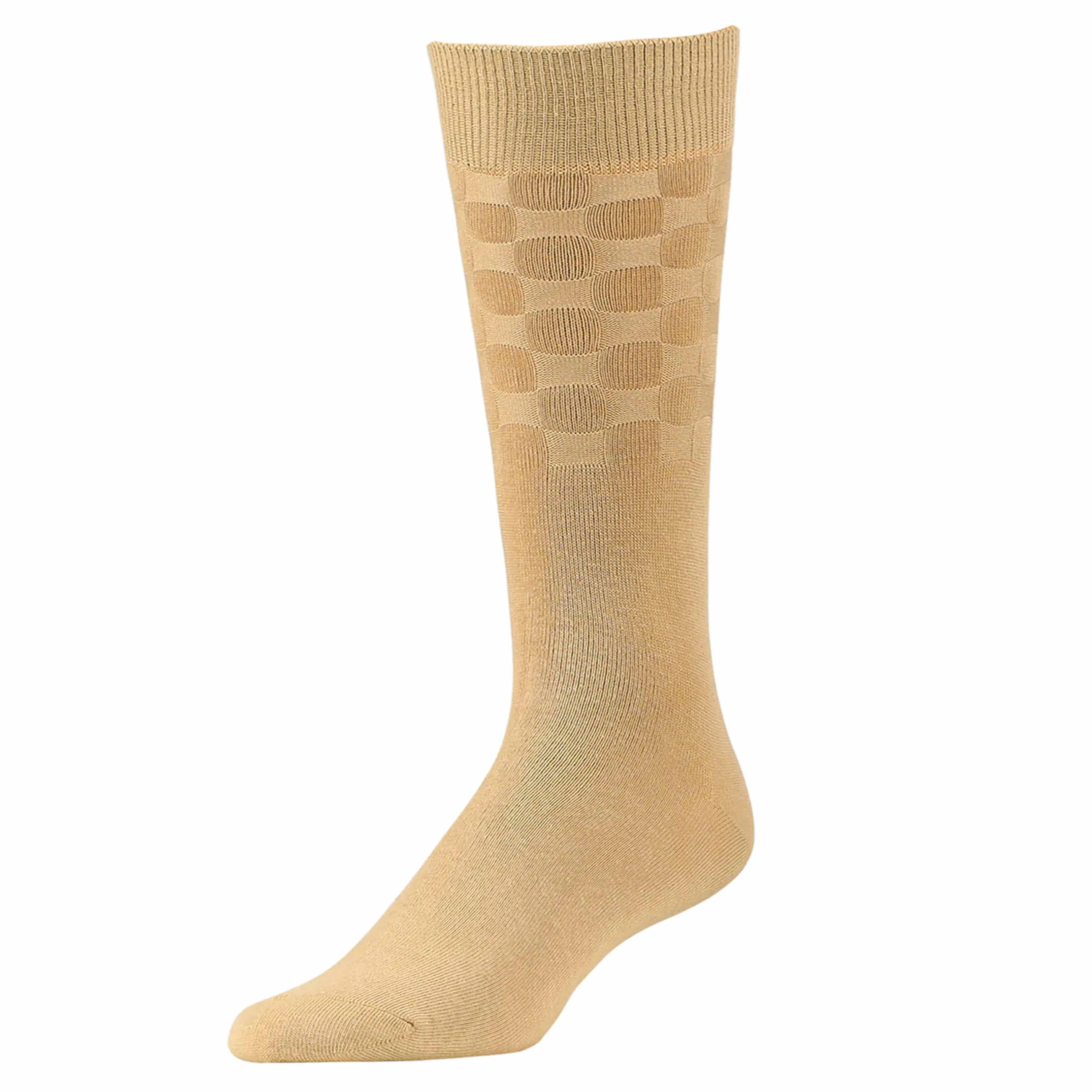 Men's Cotton 3 Pack Dress Socks L/XL Crew Calf Work Fashion Casual Brown 10-13